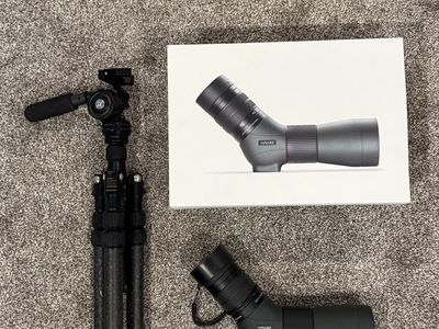 Hawke Frontier ED X 15-45x60 Spotting Scope with Tricer-BC Tripod, Tricer-DZ head, Optics for Hunting/Outdoors