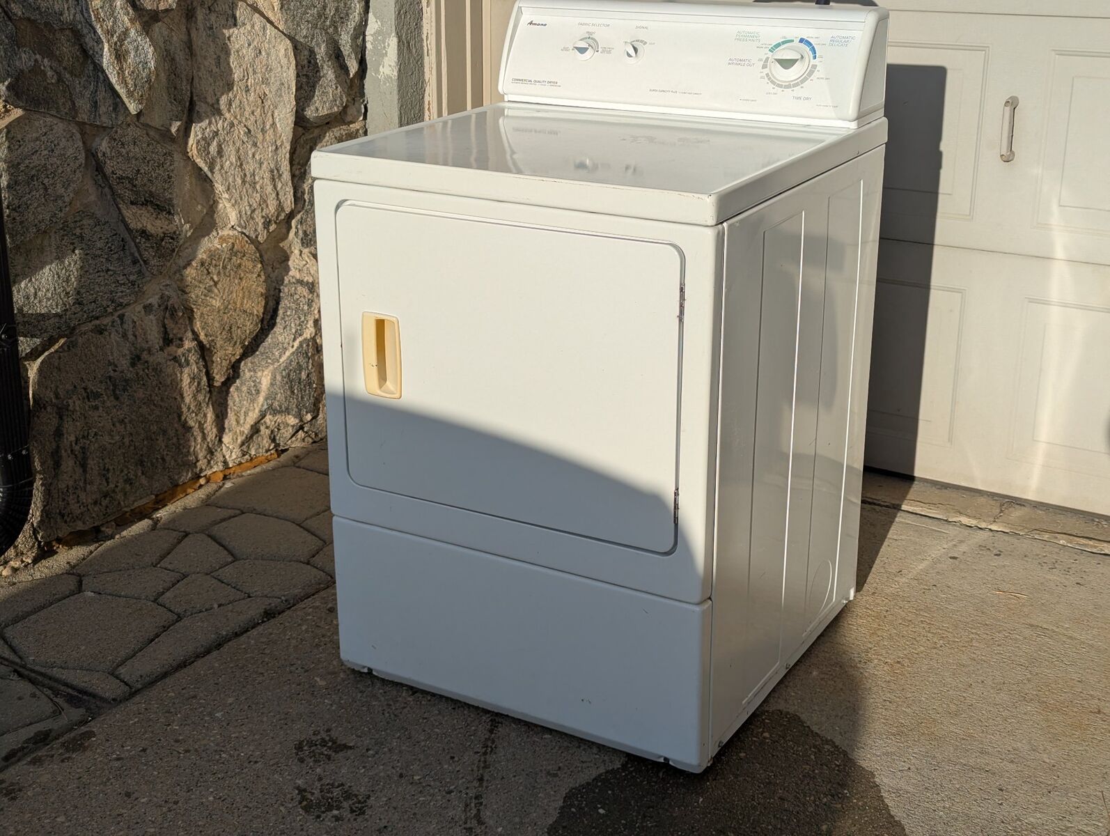 Amana Clothes Dryer Model ALG331RAW High Capacity Commercial Quality Good Con...