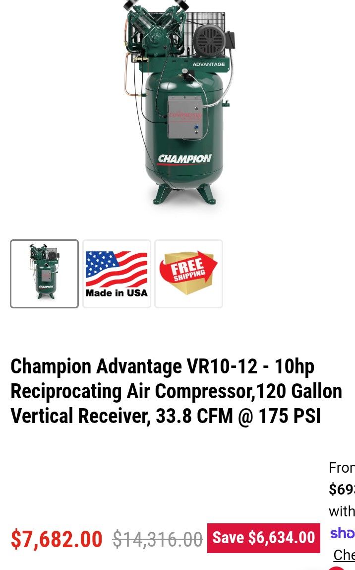 Shop compressor