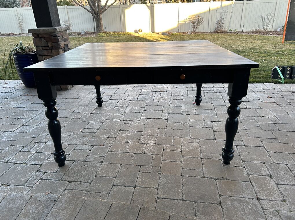 Solid Wood Table And 6 Chairs