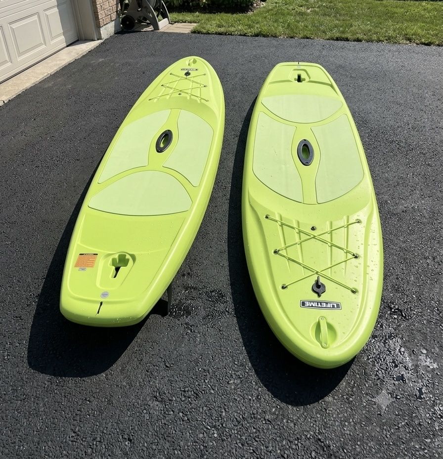 Lifetime Lime Green Paddle Boards - Pair