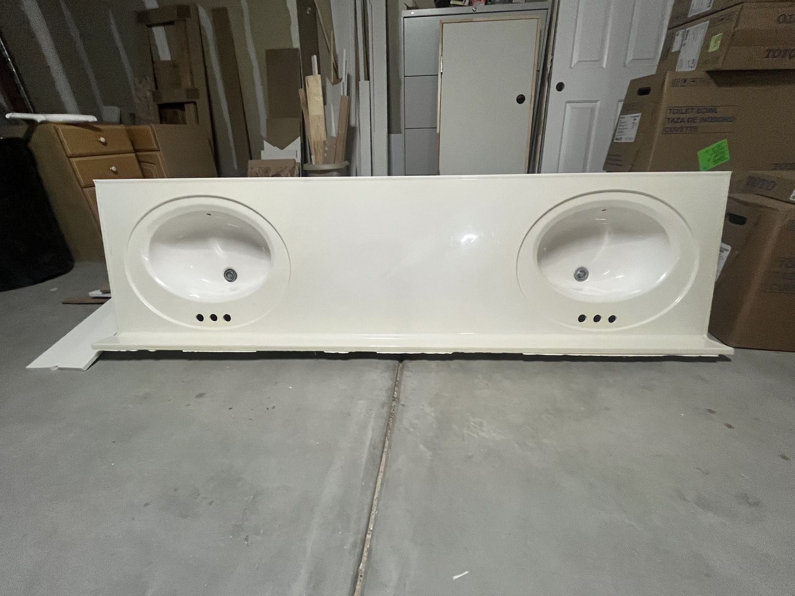 81x22 Doible Sink Marble Countertop
