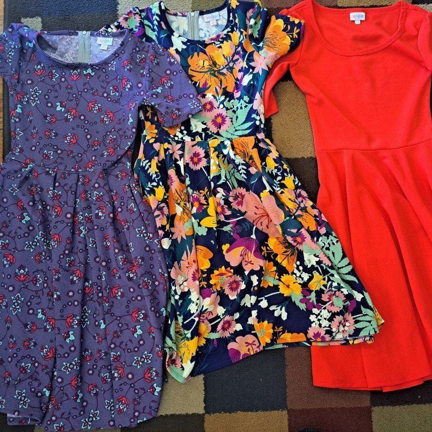 3 brand new LuLaRoe summer dresses
