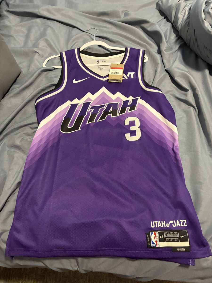 Nike Utah Jazz Keyonte George #3 City Edition Swingman Jersey Size 48