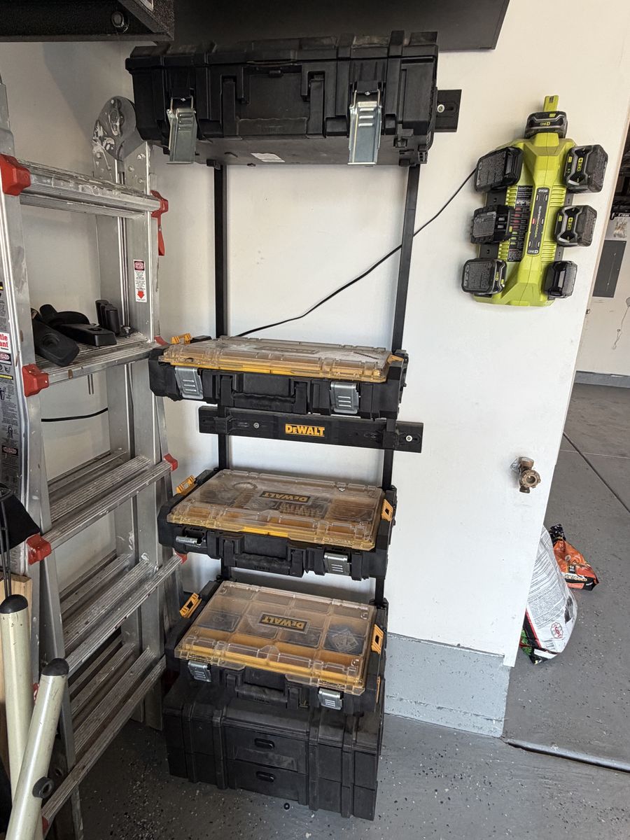 Dewalt ToughSystem Storage Rack with Cases