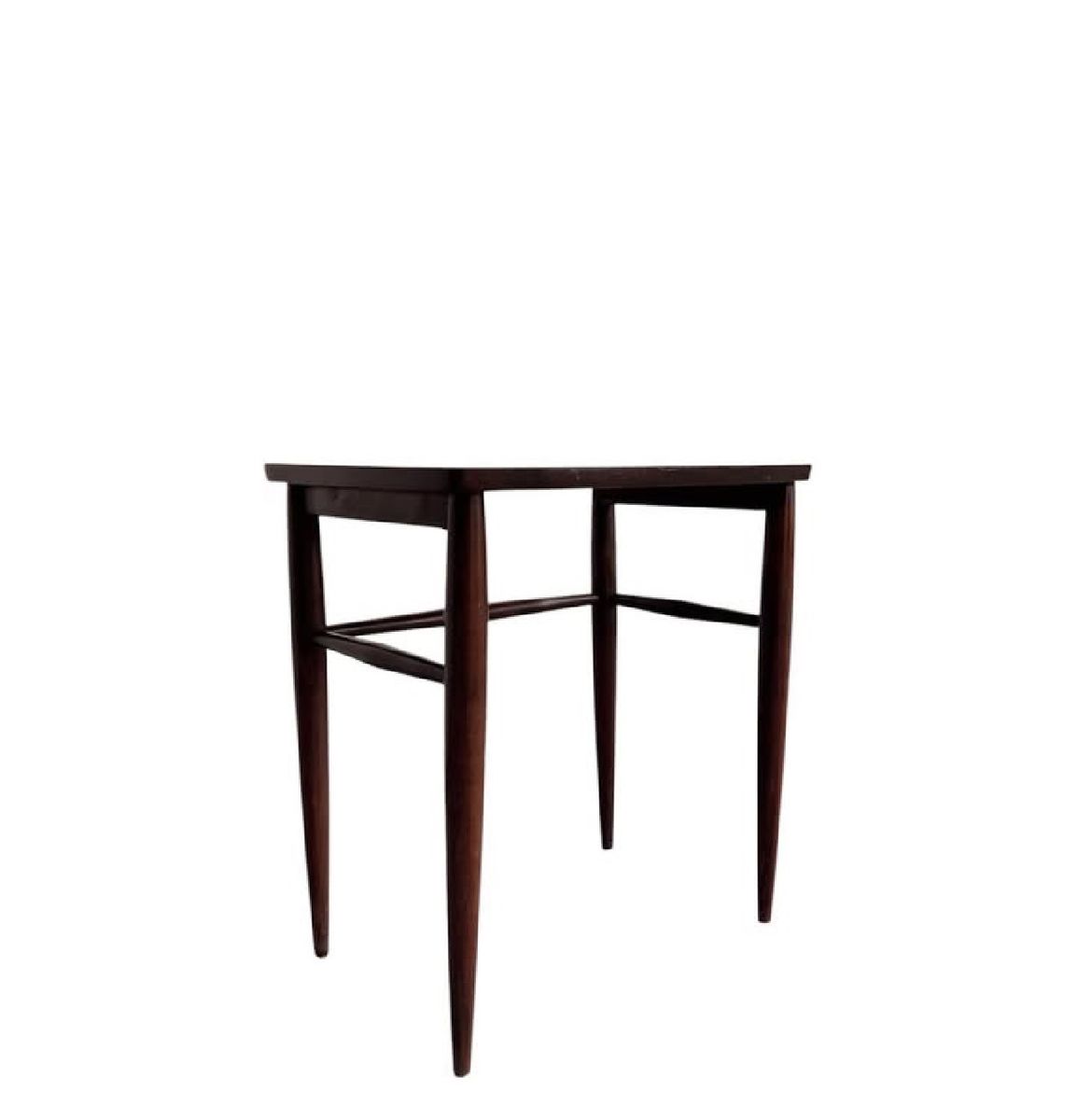 Mid-Century Modern Dark Wood Side Table