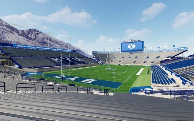 4 BYU vs Baylor Lower Bowl Football Tickets Aisle