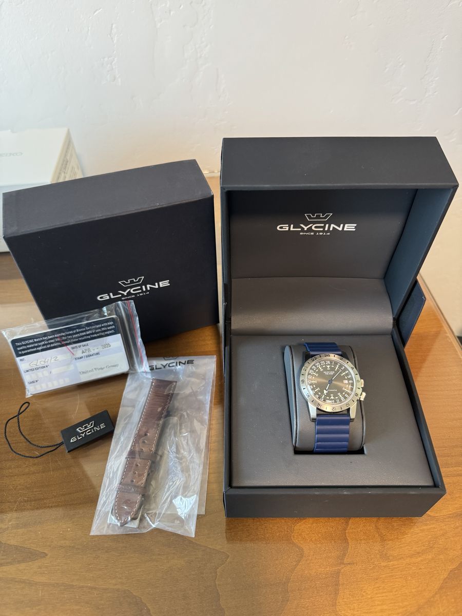 Glycine Vintage The Chief Purist Men's Watch GL0412 - Cool 24hr Dial - Warranty