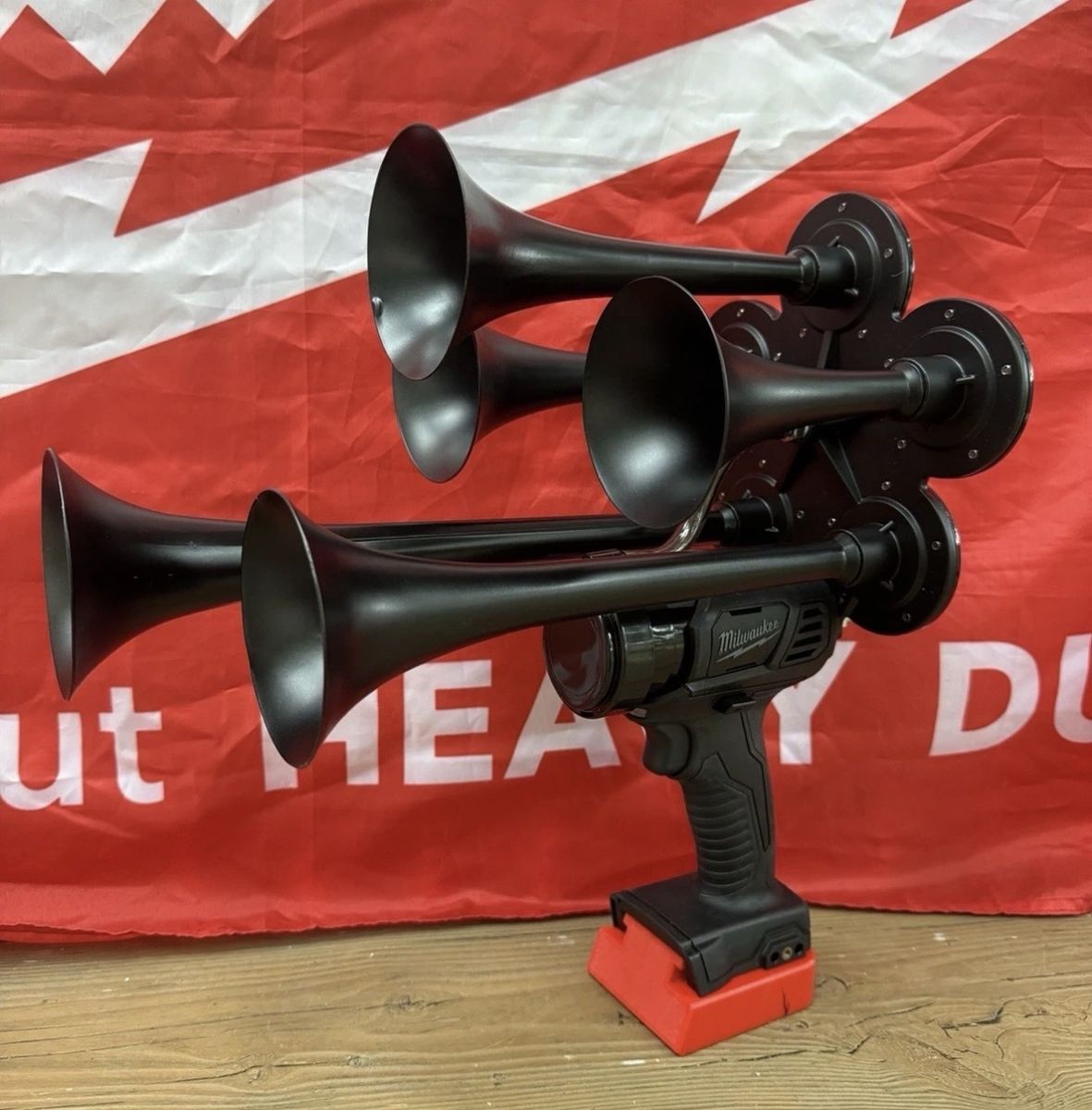 Milwaukee M18 Custom Air Train Horn - 4 available - Red $170, or Blackout $200