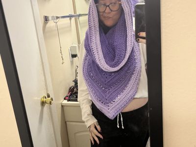 Crochet Hooded Shawl