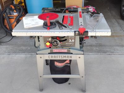 Craftsman 3HP, 10", 5000 R.P.M., Table Saw, Model 137.248880