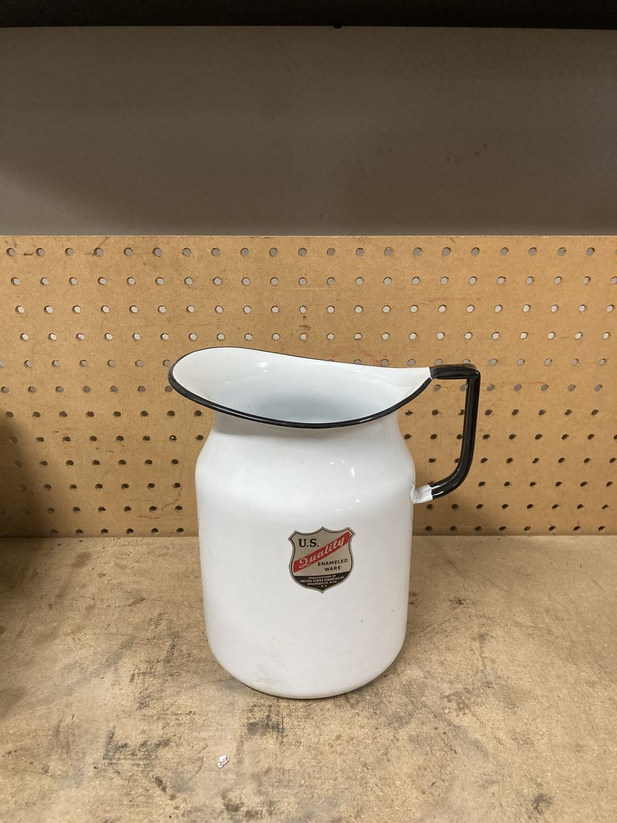 US enamelware pitcher