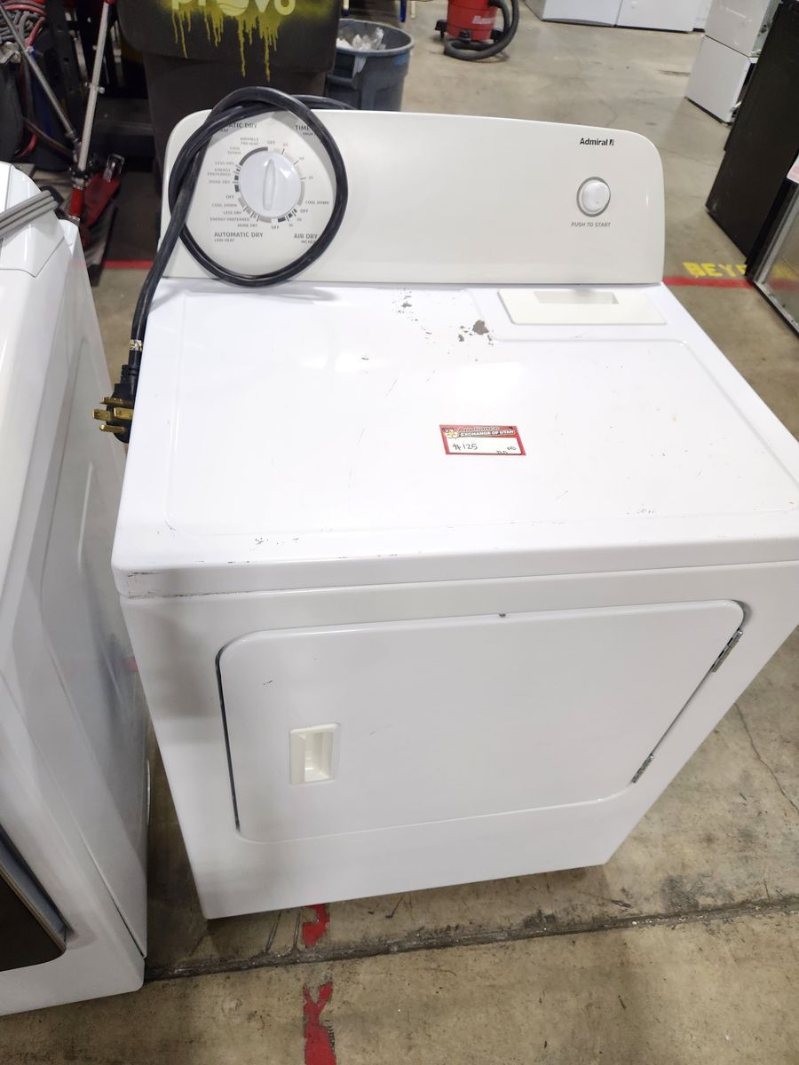 Admiral Electric Clothes Dryer in White