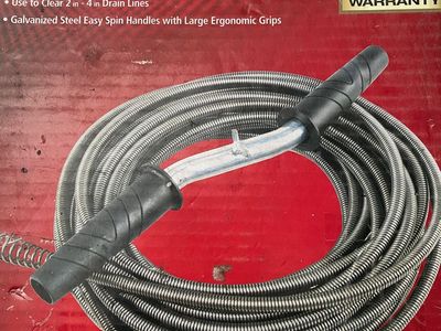 Husky Drain Snake unclogs drains