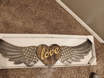 Love Angel Wings Sign