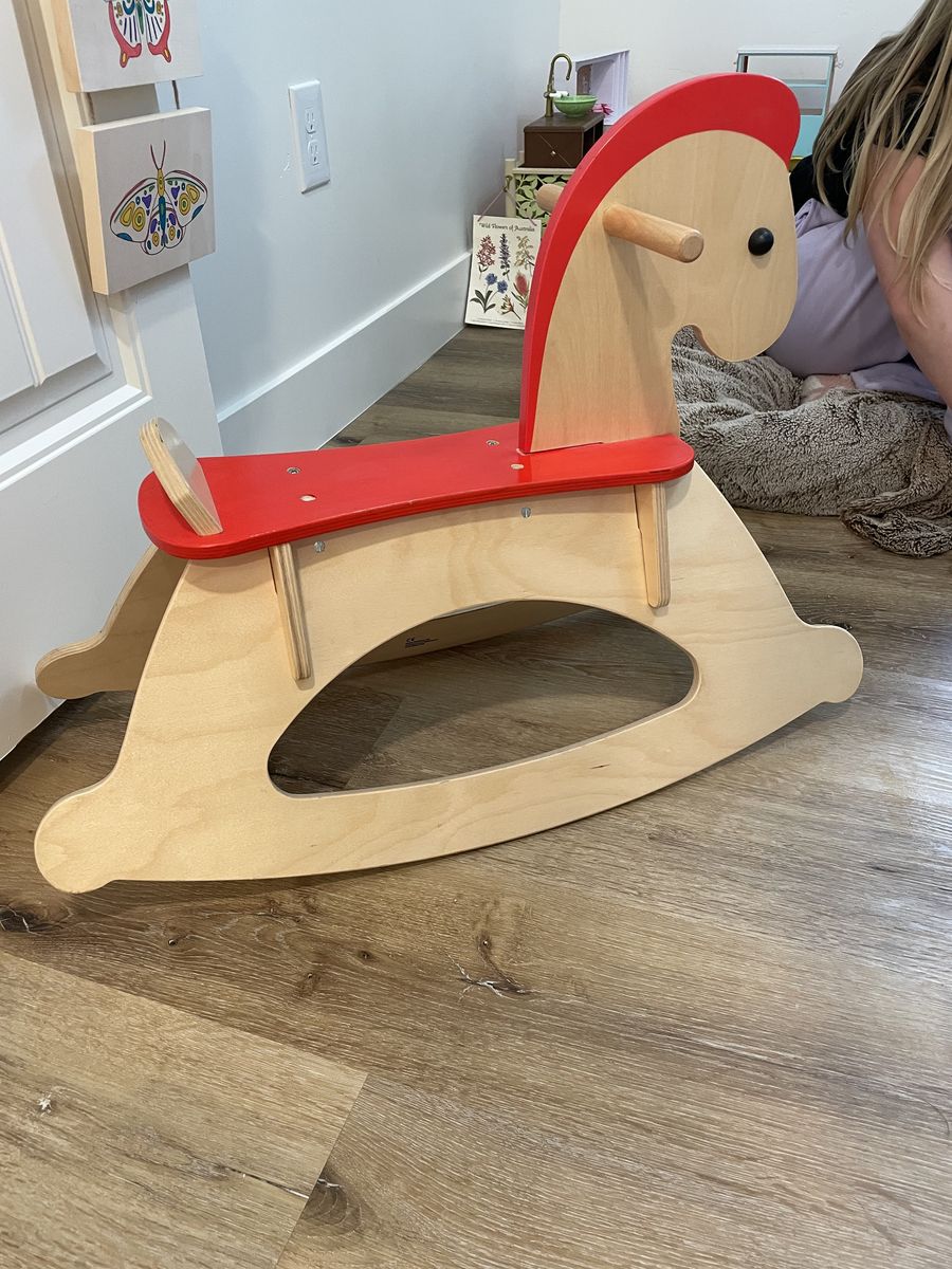 Wood rocking horse (HAPE brand)