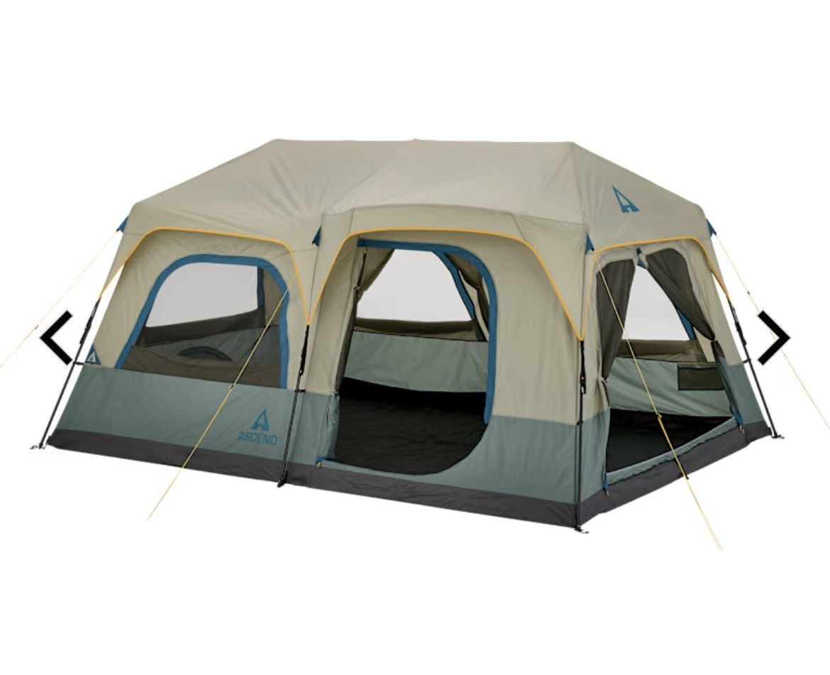 Ascend 10-Person Lighted Instant Cabin Tent
