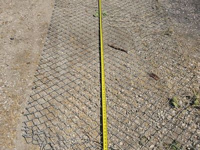 Used Chain Link Fencing - 20 Feet Length, Galvanized Steel Mesh for Yard/Enclosure