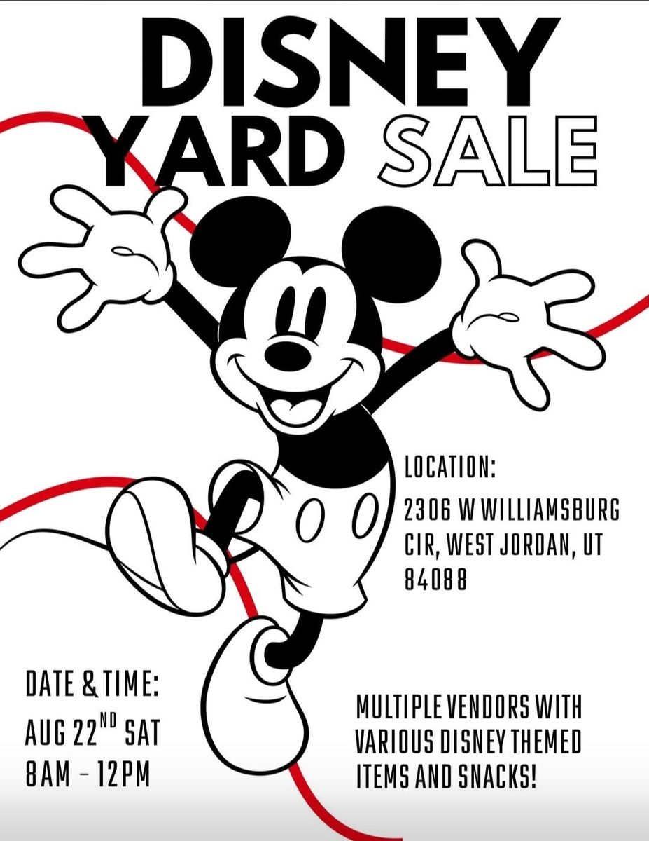 Disney yardsale and bake sale