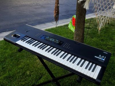 Korg M1 Keyboard Synthesizer Workstation - Vintage Music Instrument