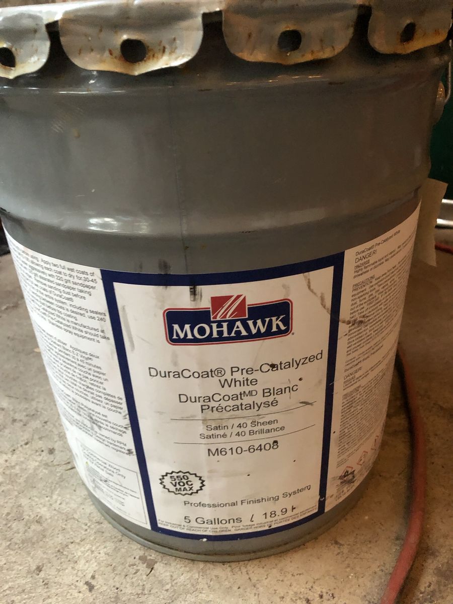 Mohawk DuraCoat Pre-Catalyzed White Satin 5 Gallon Pail M610-6408