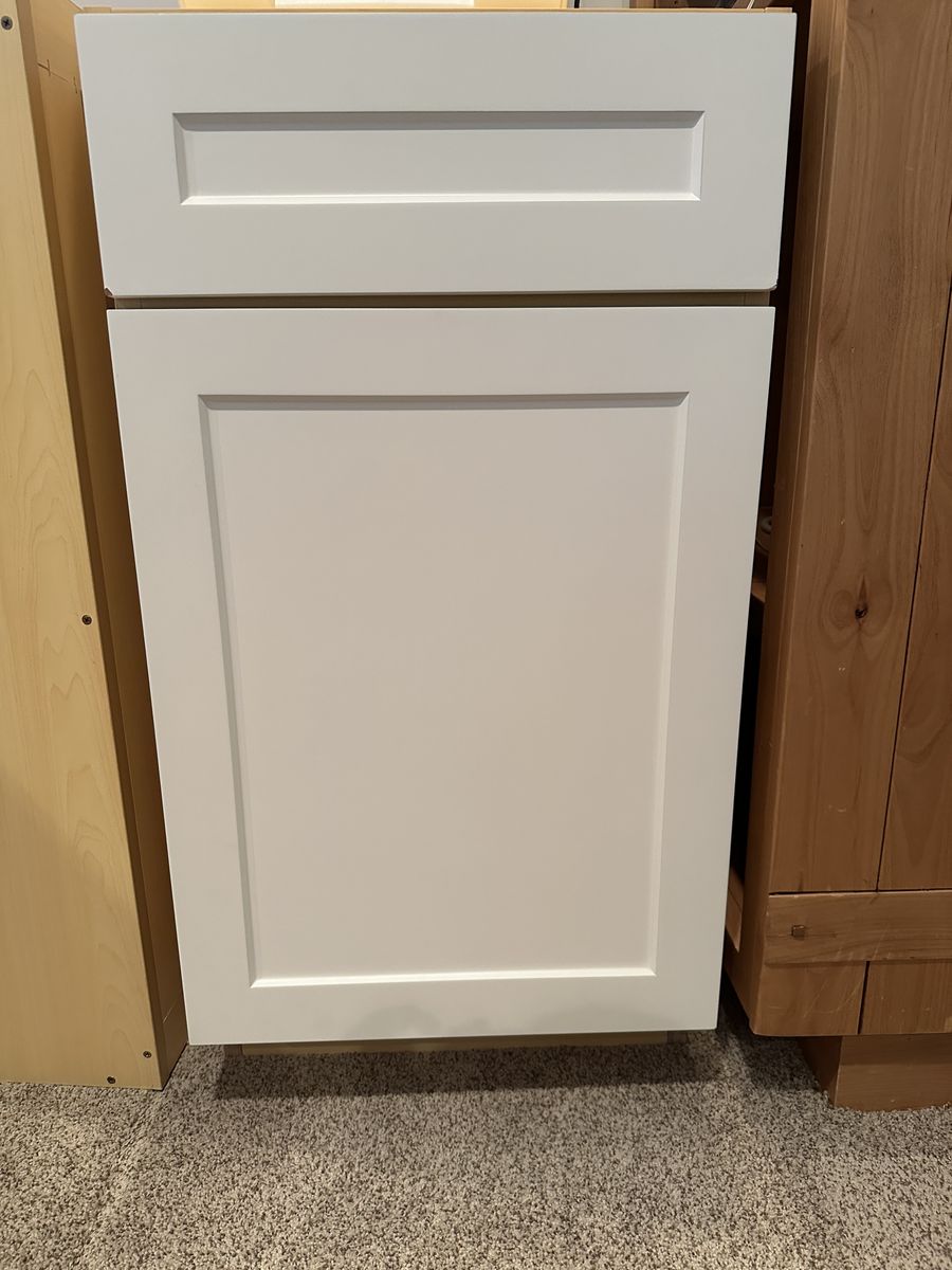 White Base Cabinet with Drawer – Shaker Style