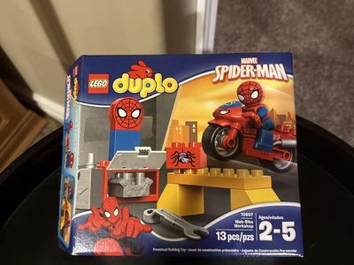 LEGO DUPLO Marvel Spider-Man Web-Bike Workshop 10607 (13 Pieces) Minus the wrench