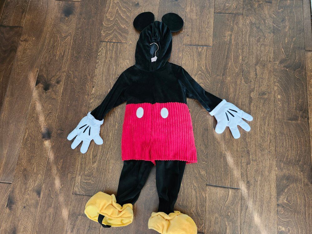 Plush Mickey Mouse Costume Size 3T, Disney Store