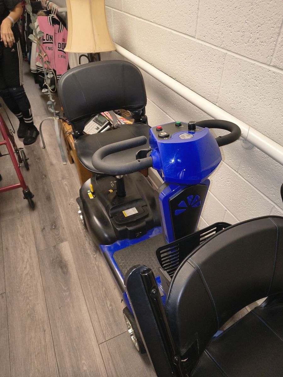 Hot blue scooter 