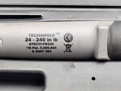 SNAP-ON TECHANGLE ATECH1FR240 Digital Torque Wrench 24-240 in lb - Used Excellent