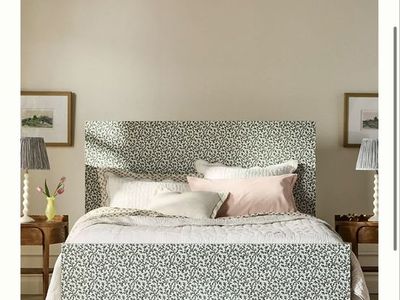 Anthropologie Hale Canvas Irena Print Bed Frame - Brand New in Box - King Size