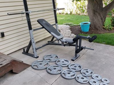 Olympic Weight Bench / Weights / Barbell