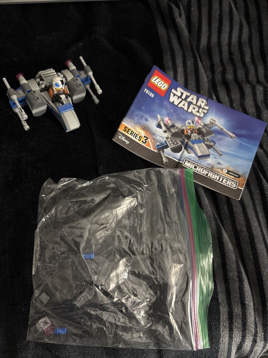 LEGO Star Wars 75125 X-Wing Fighter Microfighter Series 3 Building Toy with Pilot Minifigure