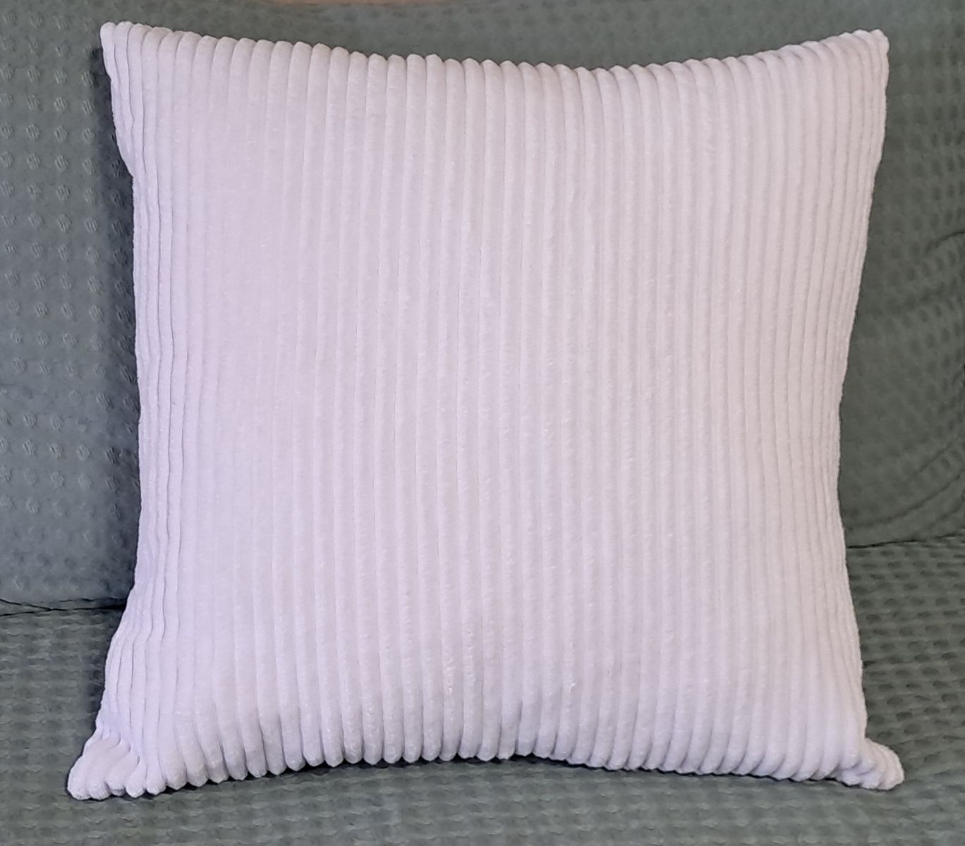 Plush striped corduroy throw pillows