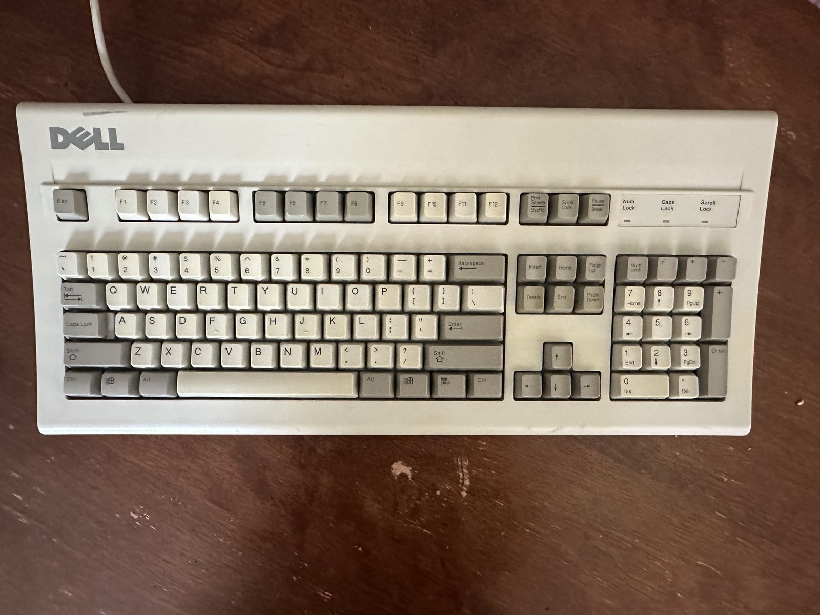 Vintage mechanical keyboard.