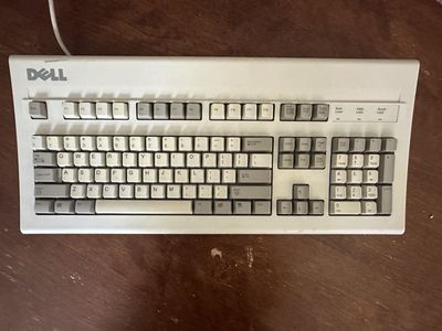 Vintage mechanical keyboard.