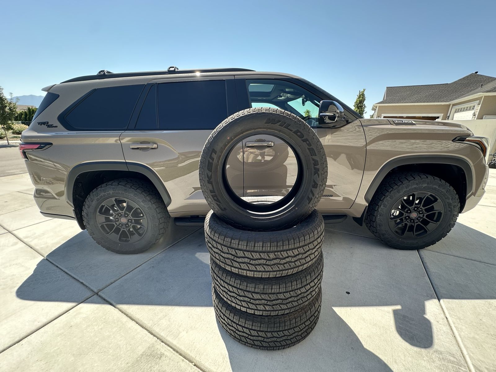 OEM Falken Wildpeak A/T3W take-offs from a 2026 Toyota Sequoia