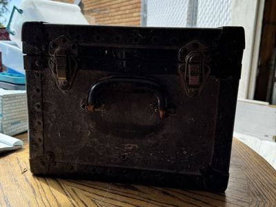 Vintage K-24 Camera Lens Cone Case, Antique Camera Equipment Storage Box