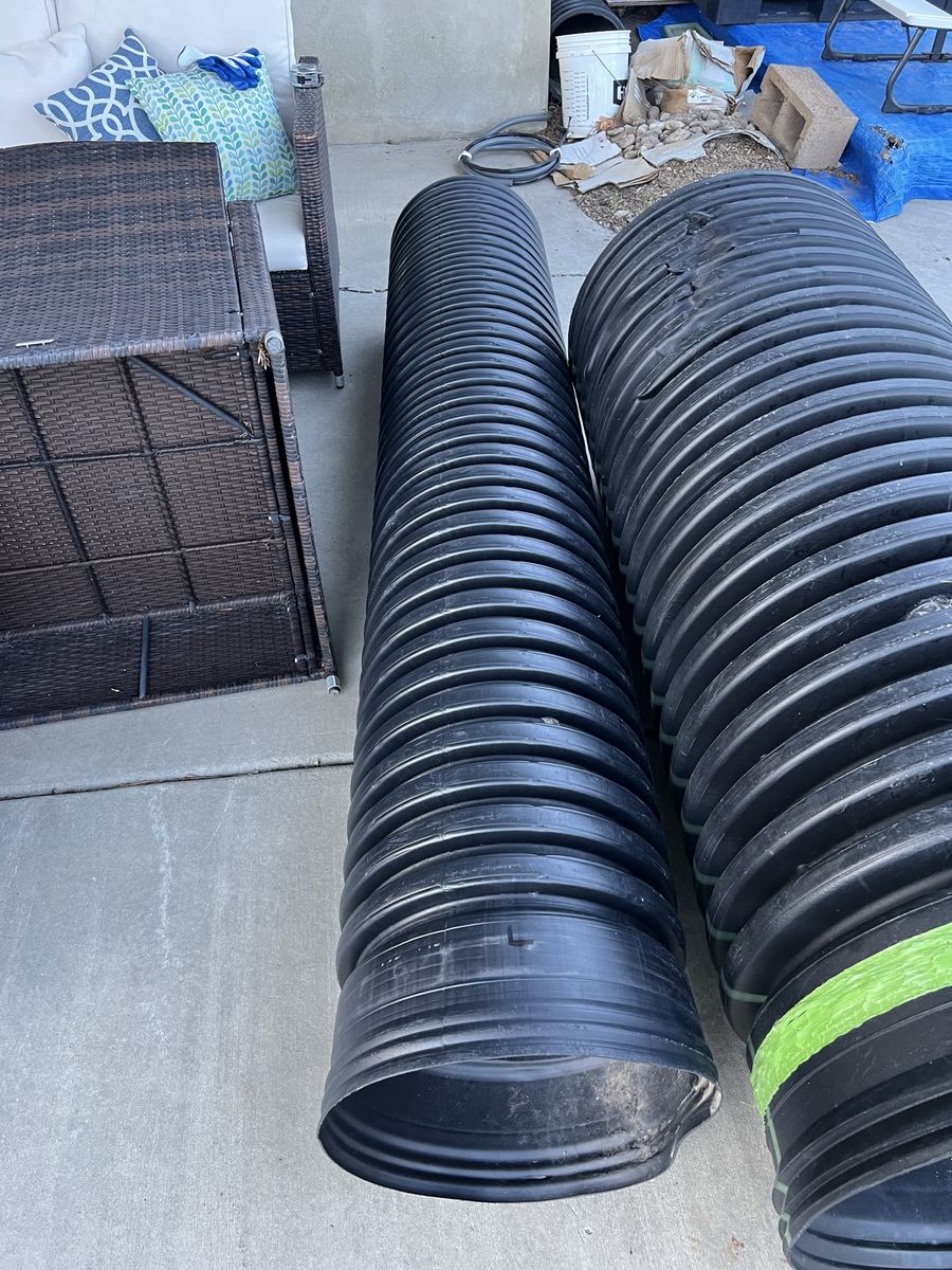 Plastic corrugated culvert / piping