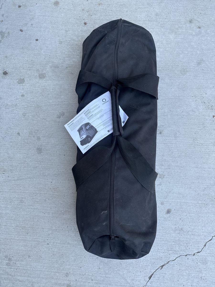Never Used Fairway Golf Cart Enclosure Black Universal Fit Weather Protection