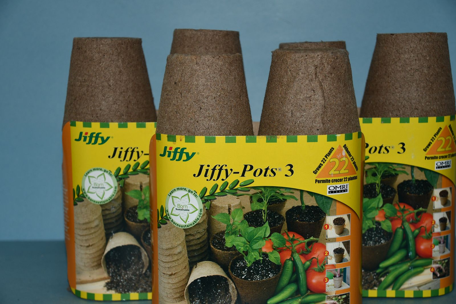66 NEW JIFFY PEAT POTS ~ 3" ~ GARDENING ~ STARTING SEEDS ~ ALL FOR $5