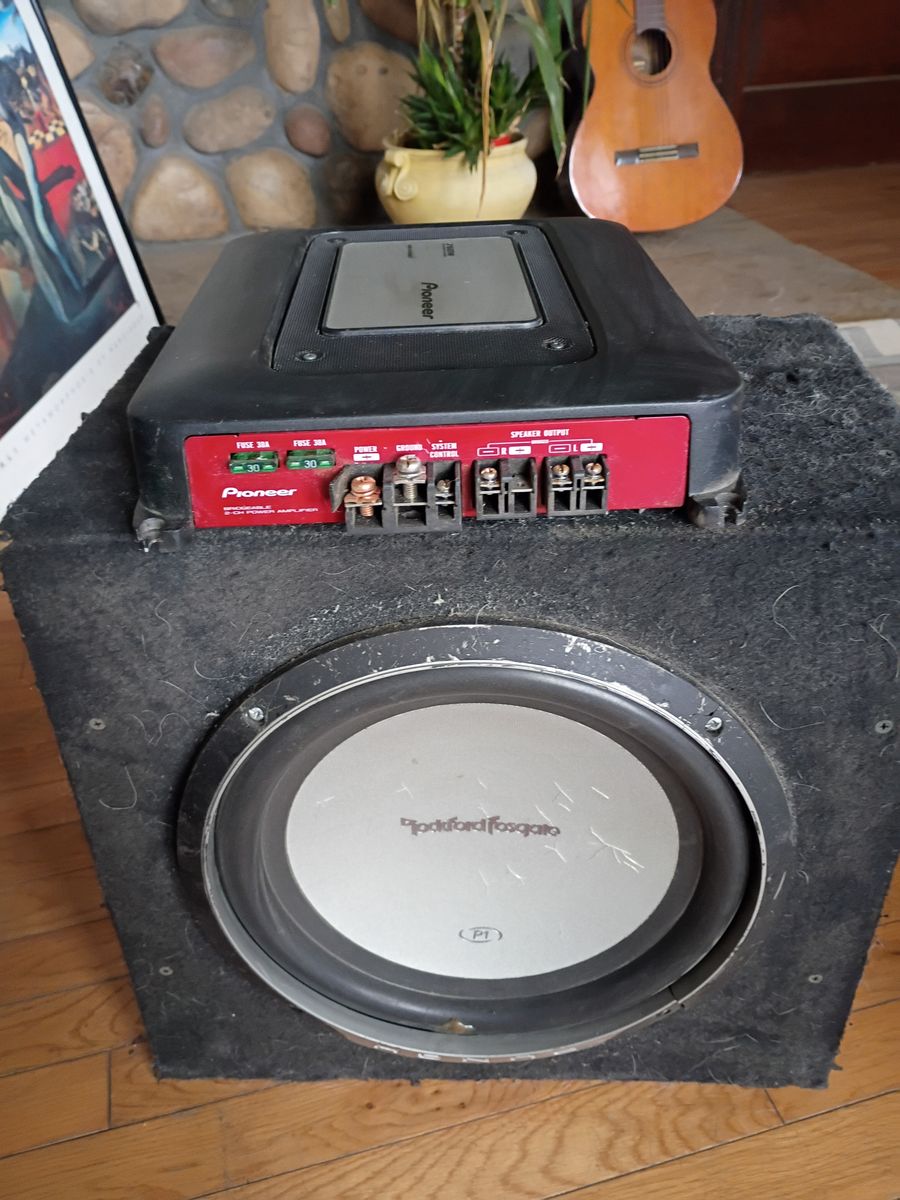 Pioneer amp 12" subwoofer