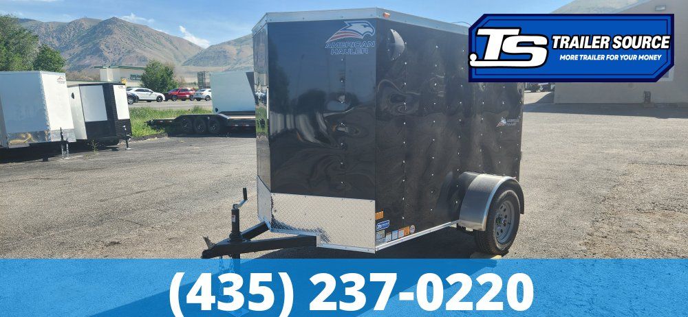 5x8 American Hauler Arrow Enclosed Cargo Trailer - 5'6" Interior - 3.5K GVWR - Ramp Door, Ramp Extension