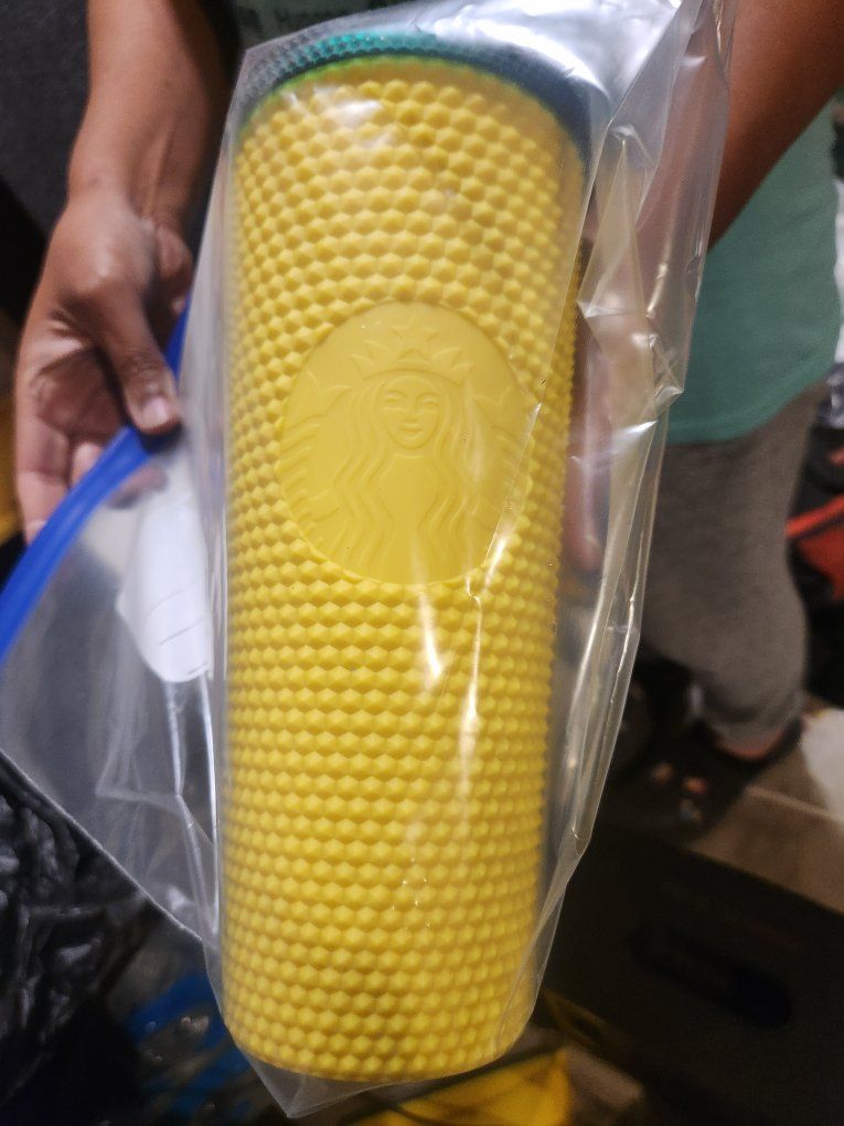Yellow Starbucks Studded Tumbler limited edition 