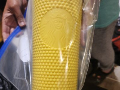 Yellow Starbucks Studded Tumbler limited edition