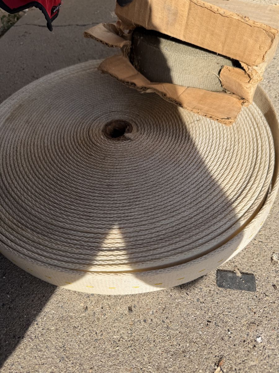 Large Rolls of Fabric Webbing Strapping Material for Towing, etc.