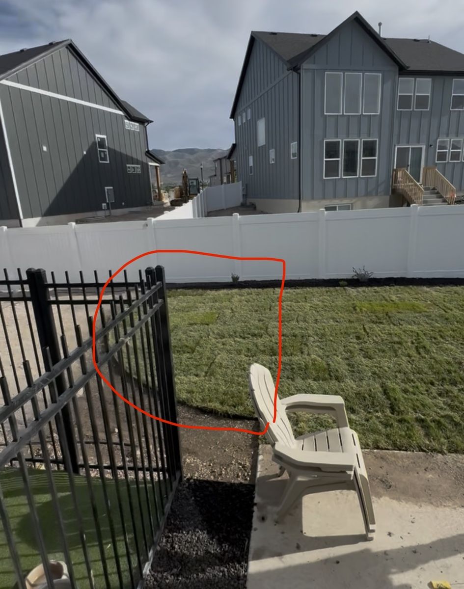 Fresh Cut Grass Sod Strips