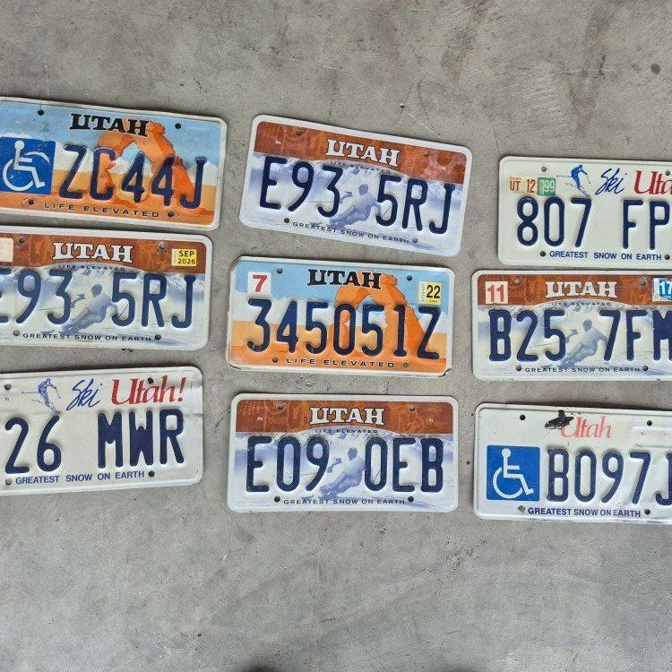 Misc License Plates $5 Each