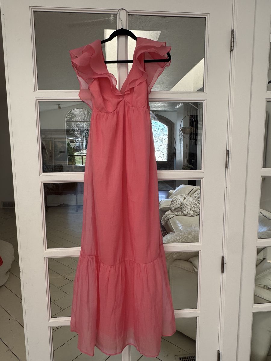 Gorgeous Pink Maxi Dress- Size Medium