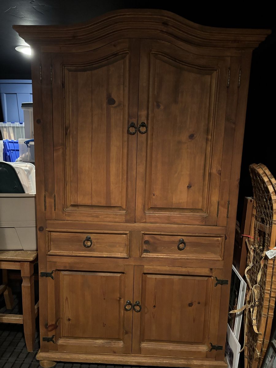 Rustic Pine Armoire